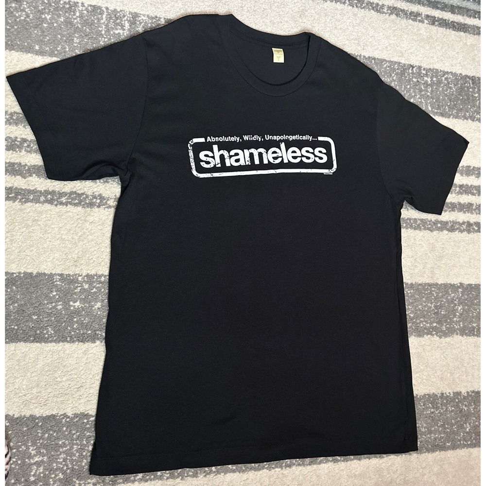 Shameless Showtime promo Cast & Crew T-shirt 100% cotton Made In Egypt Black L